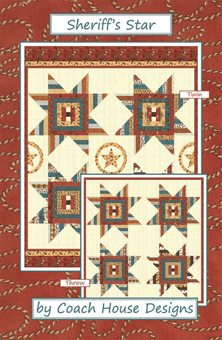 Sheriffs Star Quilt Pattern by Coach House Designs