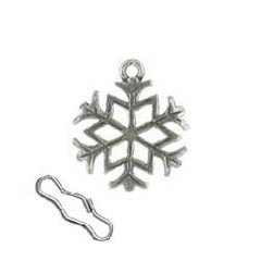 Snowflake Zipper Pull or Sewing Charm