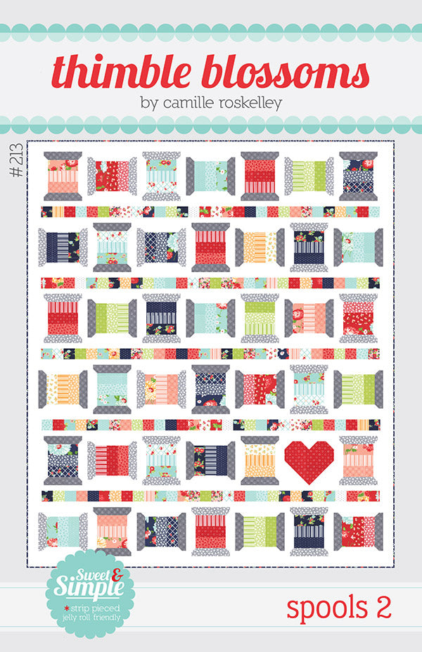 Spools 2 Quilt Pattern by Thimble Blossoms