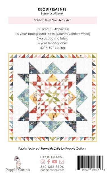 Stand United Quilt Pattern by Poppie Cotton Fabrics