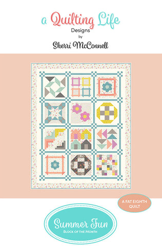 Summer Fun Block of The Month Quilt Pattern by A Quilting Life Designs