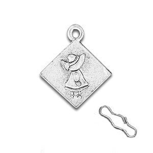 Sunbonnet Sue Zipper Pull or Sewing Charm