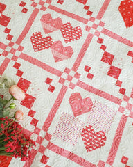 Sincerely Yours Together Quilt Kit - Moda Stitch Pink Quilt Along
