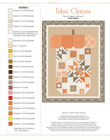 Acorn Acre Quilt Pattern by Wendy Sheppard