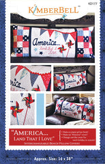 America Land That I Love Pillow Pattern by Kimberbell Designs