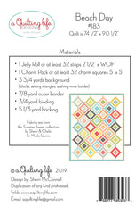 Beach Day Quilt Pattern by A Quilting Life Designs