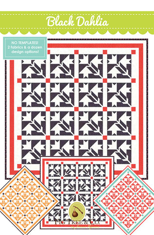 Black Dahlia Quilt Pattern by Joanna Figueroa of Fig Tree & Co.