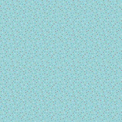 Country Confetti Light Teal Blue Lagoon Yardage by Lori Woods for Poppie Cotton Fabrics