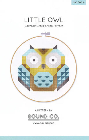 Little Owl Cross Stitch Pattern by Bound Co.