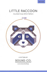 Little Raccoon Cross Stitch Pattern by Bound Co.