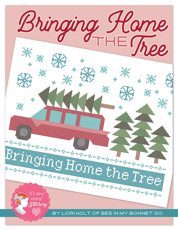 Bringing Home The Tree Cross Stitch Pattern by Lori Holt of Bee in my Bonnet