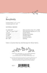 Busybody Quilt Pattern by Lella Boutique