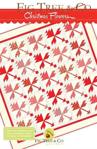 Christmas Flowers Quilt Pattern by Fig Tree & Co.