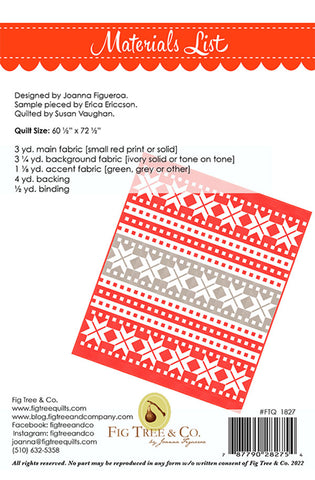 Christmas Figs Jelly Rolls by Fig Tree Quilts Moda Precuts- Quilt in a Day  / Quilting Fabric