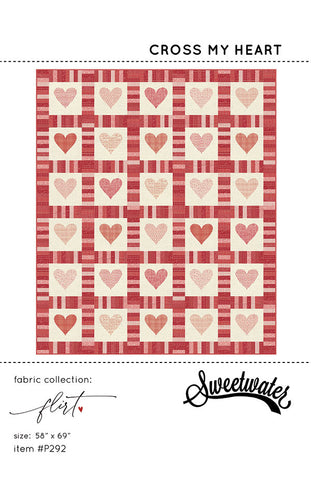 Cross My Heart Quilt Pattern by Sweetwater