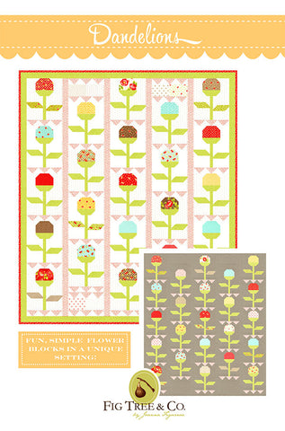 Dandelions Quilt Pattern by Fig Tree & Co.