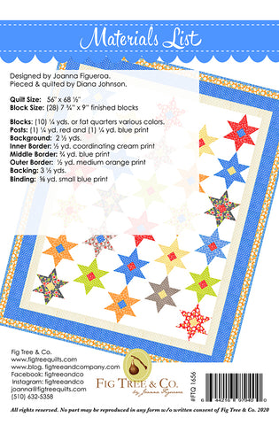 Estrellas Quilt Pattern by Fig Tree Quilts