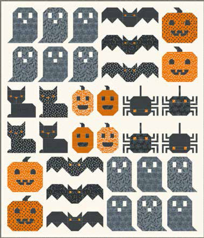Halloween Holiday Essentials Spooky Time Quilt Kit