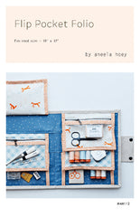 Flip Pocket Folio Pattern by Aneela Hoey
