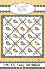 Fly Away Blackbird Quilt Pattern by Coriander Quilts