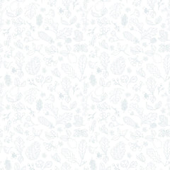House and Home White Forest Yardage by Lori Woods for Poppie Cotton Fabrics