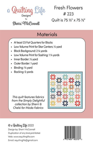 Fresh Flowers Quilt Pattern by A Quilting Life Designs