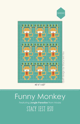 Funny Monkey Quilt Pattern by Stacy Iest Hsu