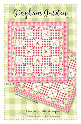 Gingham Garden Pattern by Brenda Riddle Designs
