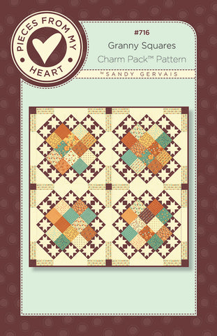 Granny Squares Quilt Pattern by Sandy Gervais for Pieces From My Heart