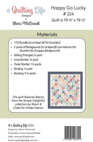 Happy Go Lucky Quilt Pattern by A Quilting Life Designs