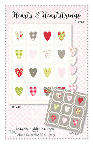 Hearts & Heartstrings Quilt Pattern by Brenda Riddle Designs