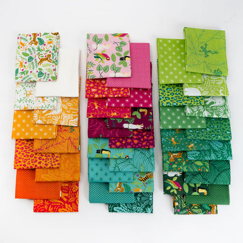 Jungle Paradise Fat Eighth Bundle by Stacy Iest Hsu for Moda Fabrics