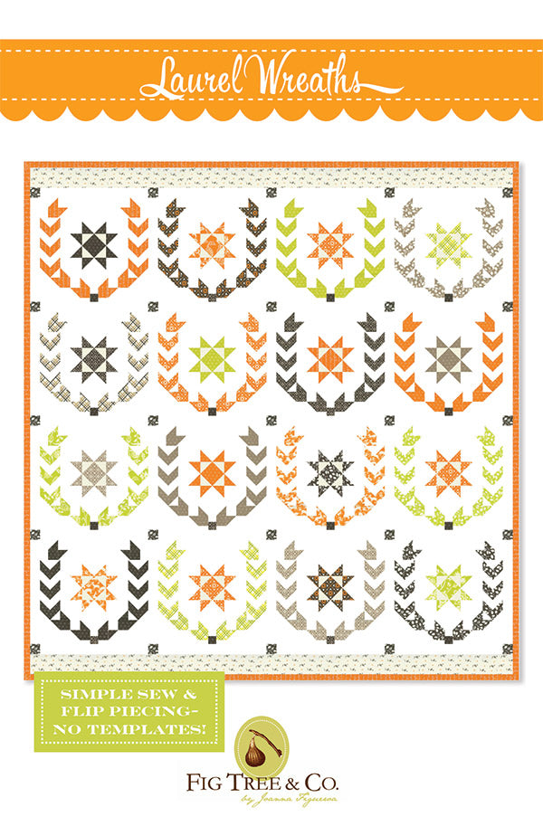 Laurel Wreaths Quilt Pattern by Fig Tree & Co