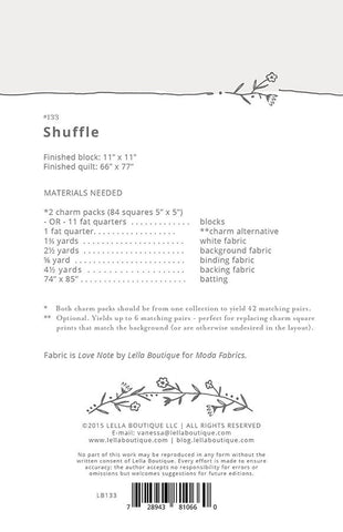 Shuffle Quilt Pattern by Lella Boutique