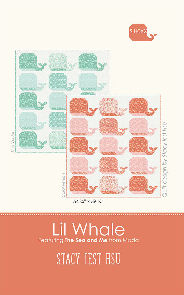 Lil Whale Quilt Pattern by Stacy Iest Hsu
