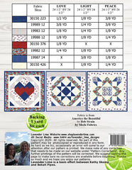 Love Light & Peace Quilt Pattern by Lavender Lime