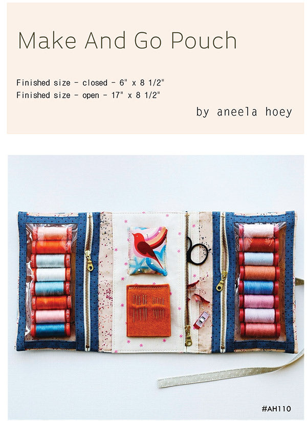 Make And Go Pouch Pattern by Aneela Hoey