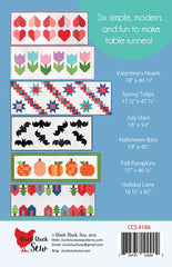 Modern Holiday Table Runner Pattern by Cluck Cluck Sew