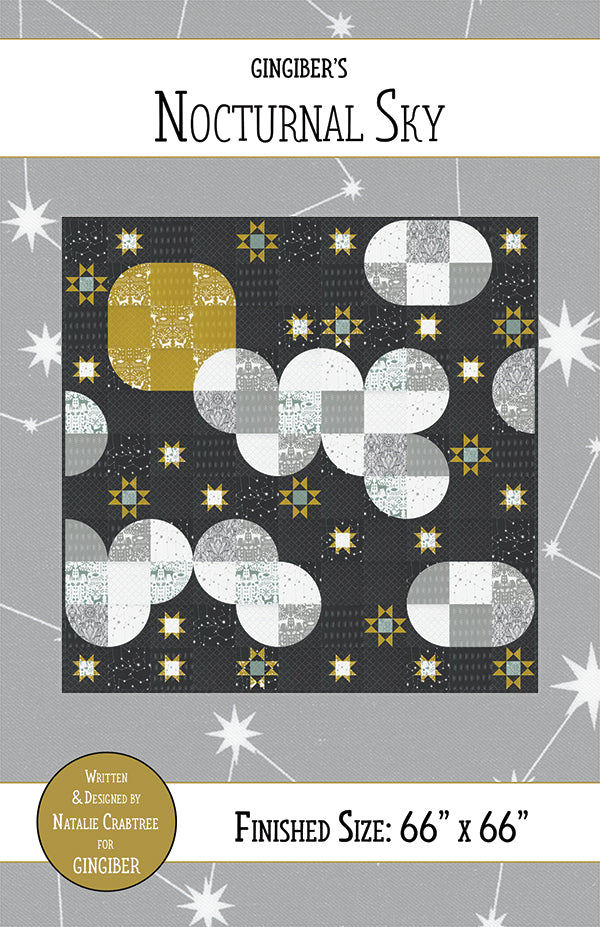 Nocturnal Sky Quilt Pattern by Gingiber