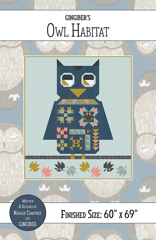 Owl Habitat Quilt Pattern by Gingiber