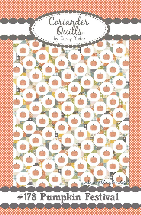 Pumpkin Festival Quilt Pattern by Corey Yoder of Coriander Quilts