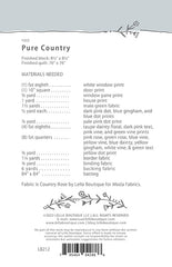 Pure Country Quilt Pattern by Lella Boutique