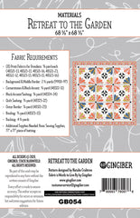 Retreat To The Garden Quilt Pattern by Gingiber