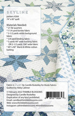 Skyline Quilt Pattern by Thimble Blossoms