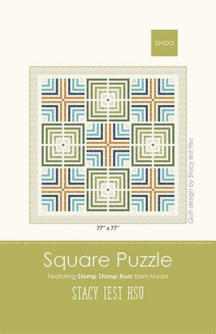 Square Puzzle Quilt Pattern by Stacy Iest Hsu