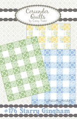 Starry Gingham Quilt Pattern by Coriander Quilts