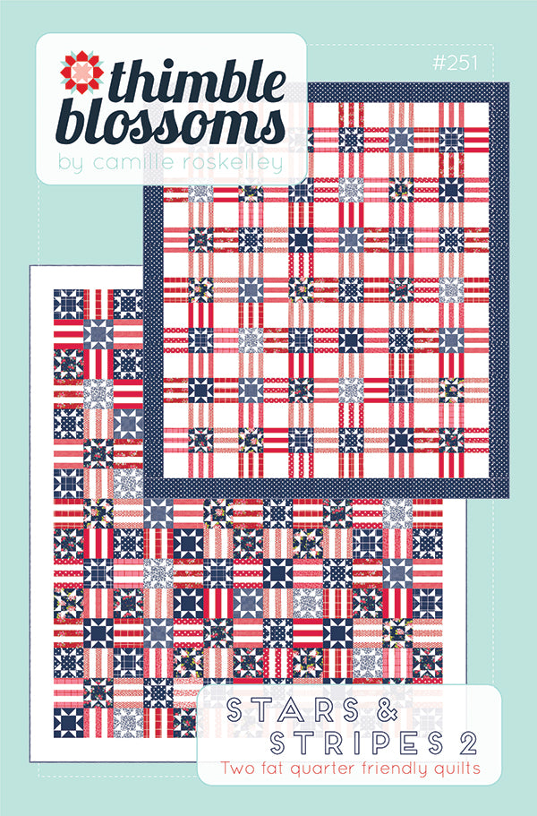 Stars And Stripes 2 Quilt Pattern by Thimble Blossoms