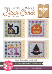 Stitch Cards Set F Cross Stitch Pattern by Lori Holt of Bee in my Bonnet