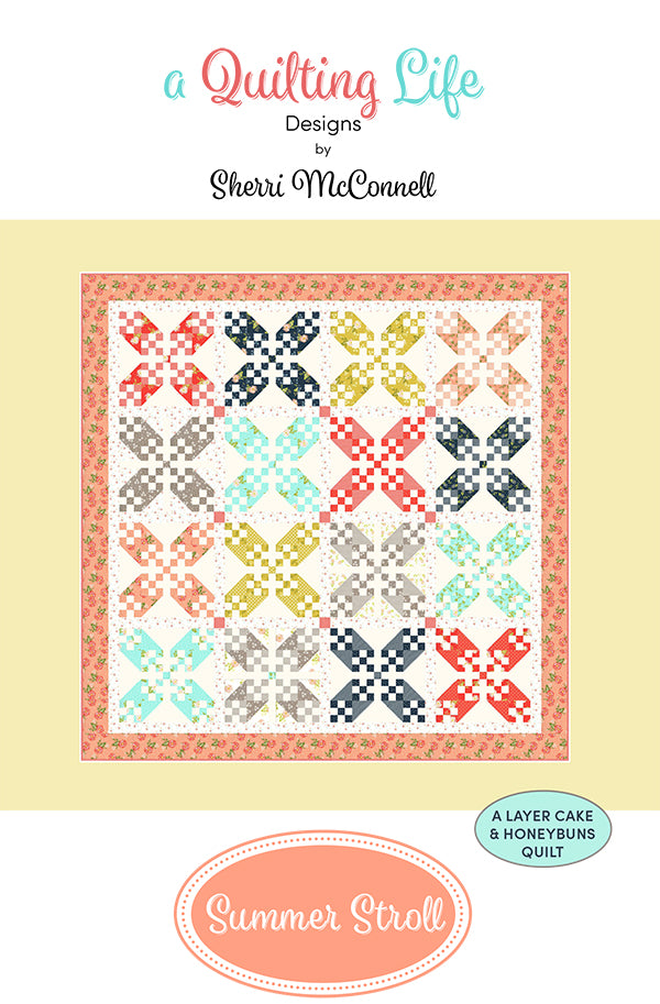 Summer Stroll Quilt Pattern by Sherri McConnell of A Quilting Life Designs
