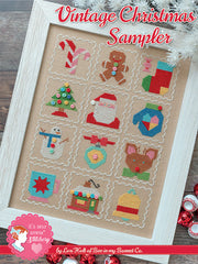 Vintage Christmas Sampler Cross Stitch Pattern by Lori Holt of Bee in my Bonnet